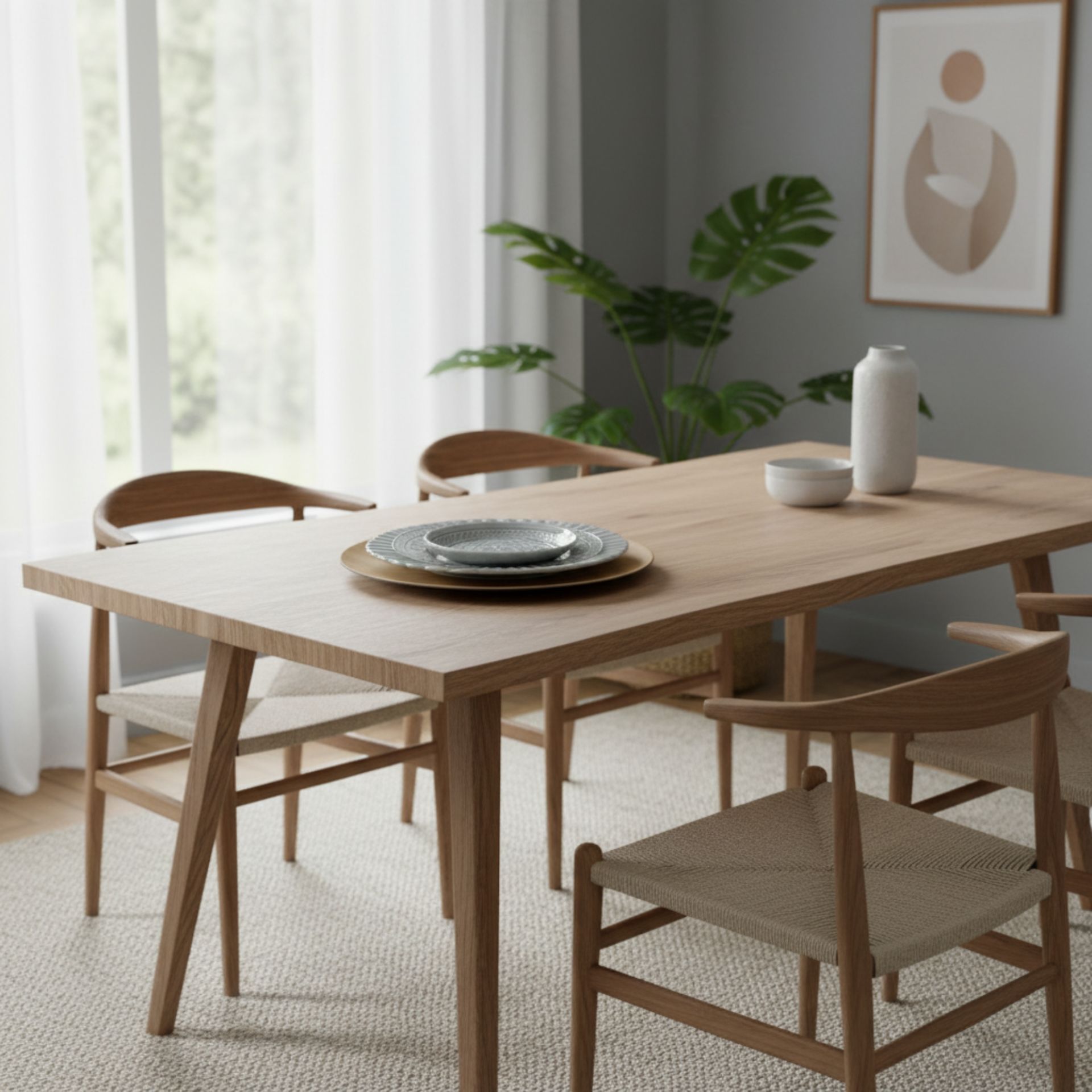 Set de Vajilla Gris Relieve (3 platos) - Imagen 4